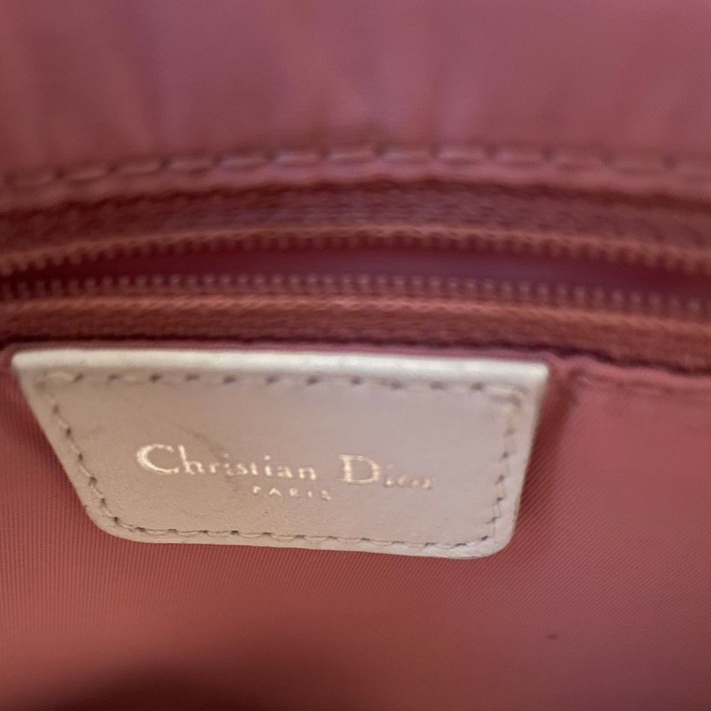 Pink and white Dior globetrotter diorissimo tote
